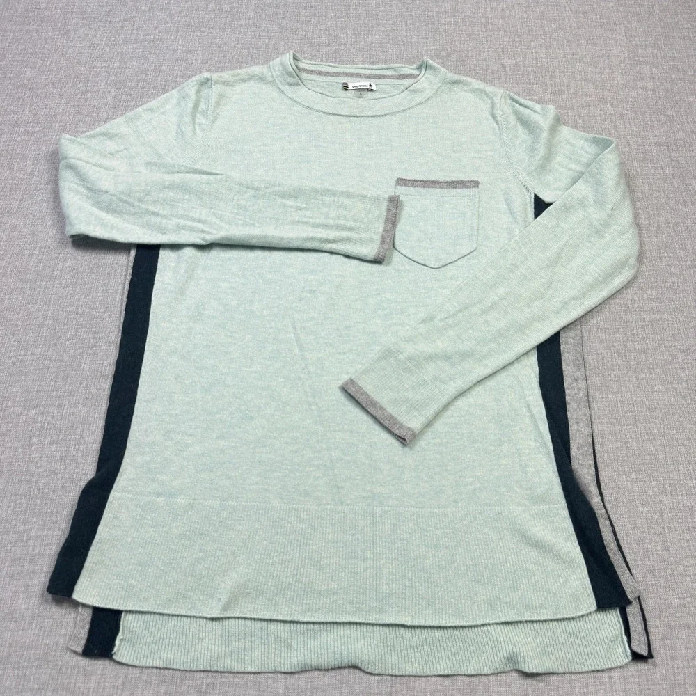 SmartWool Sweater Wool Pullover Mens Large Green Crew Neck‎ Lighweight Knit